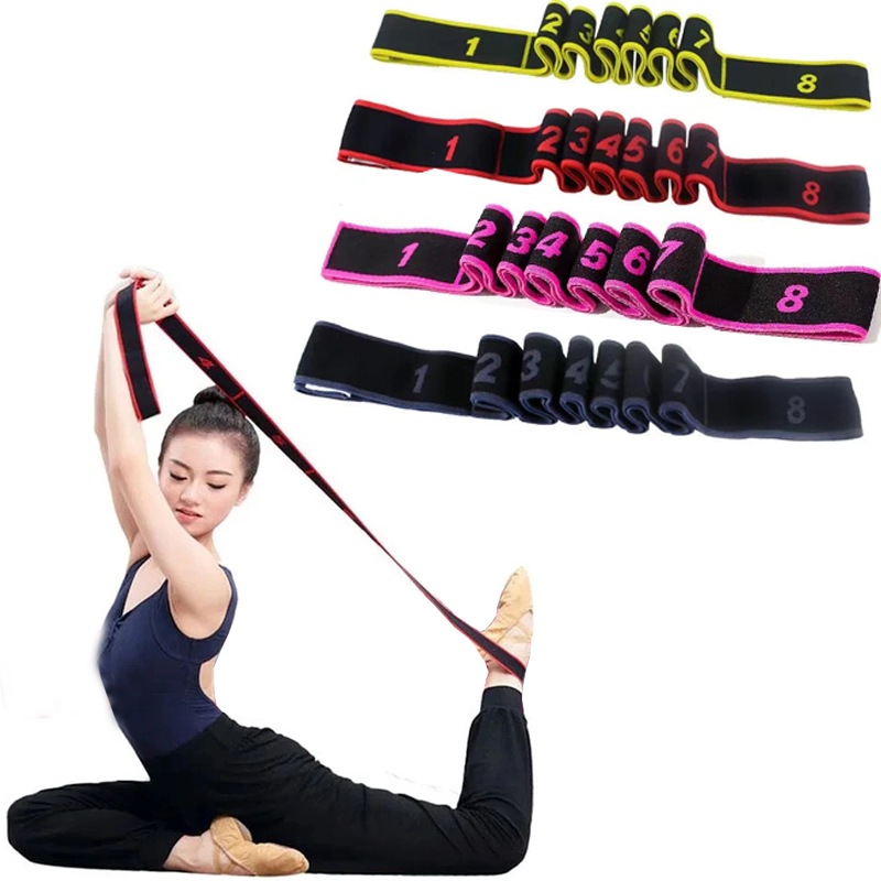 Elastic stretching strap