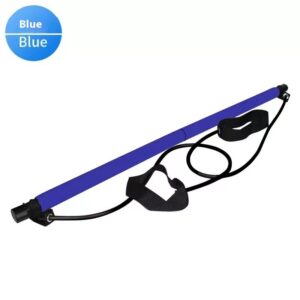 Pilates bar with resistance bands