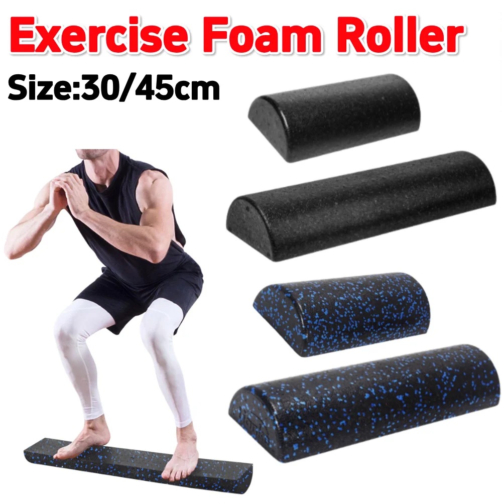 Half-round foam roller