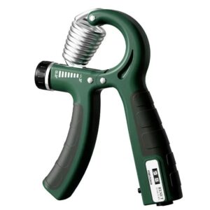 Adjustable hand gripper with counter