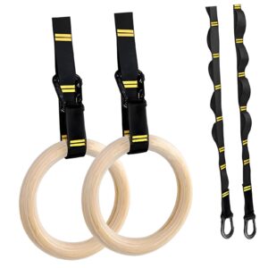 Wooden gymnastics rings