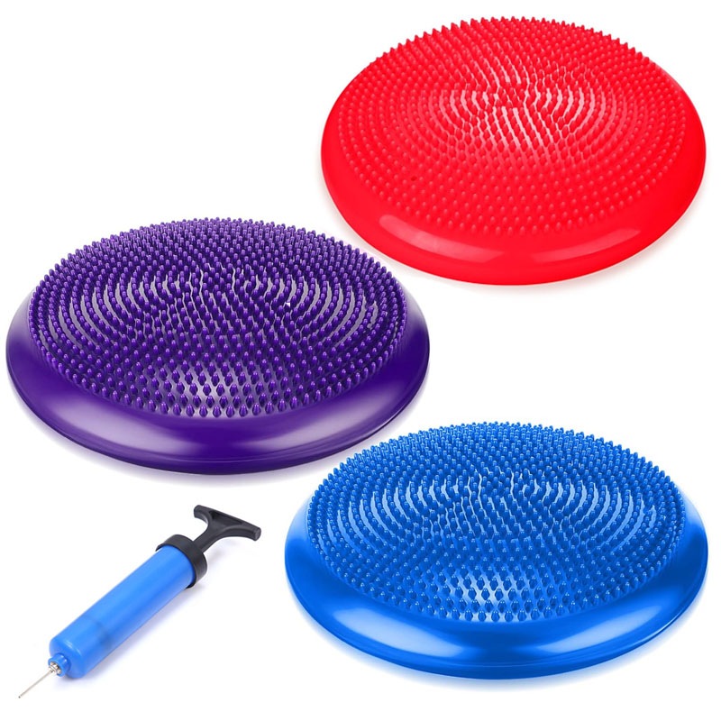 Inflatable balance cushion